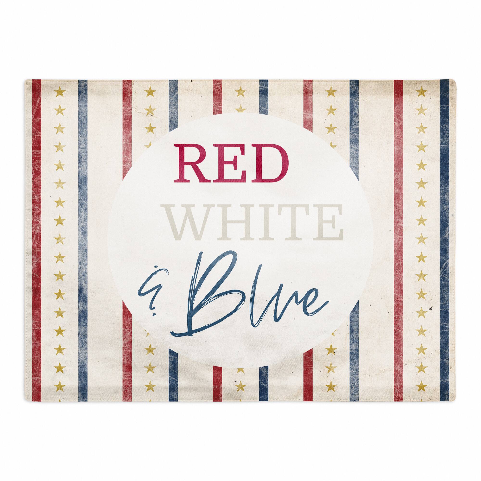 Red, White & Blue Twill Placemat